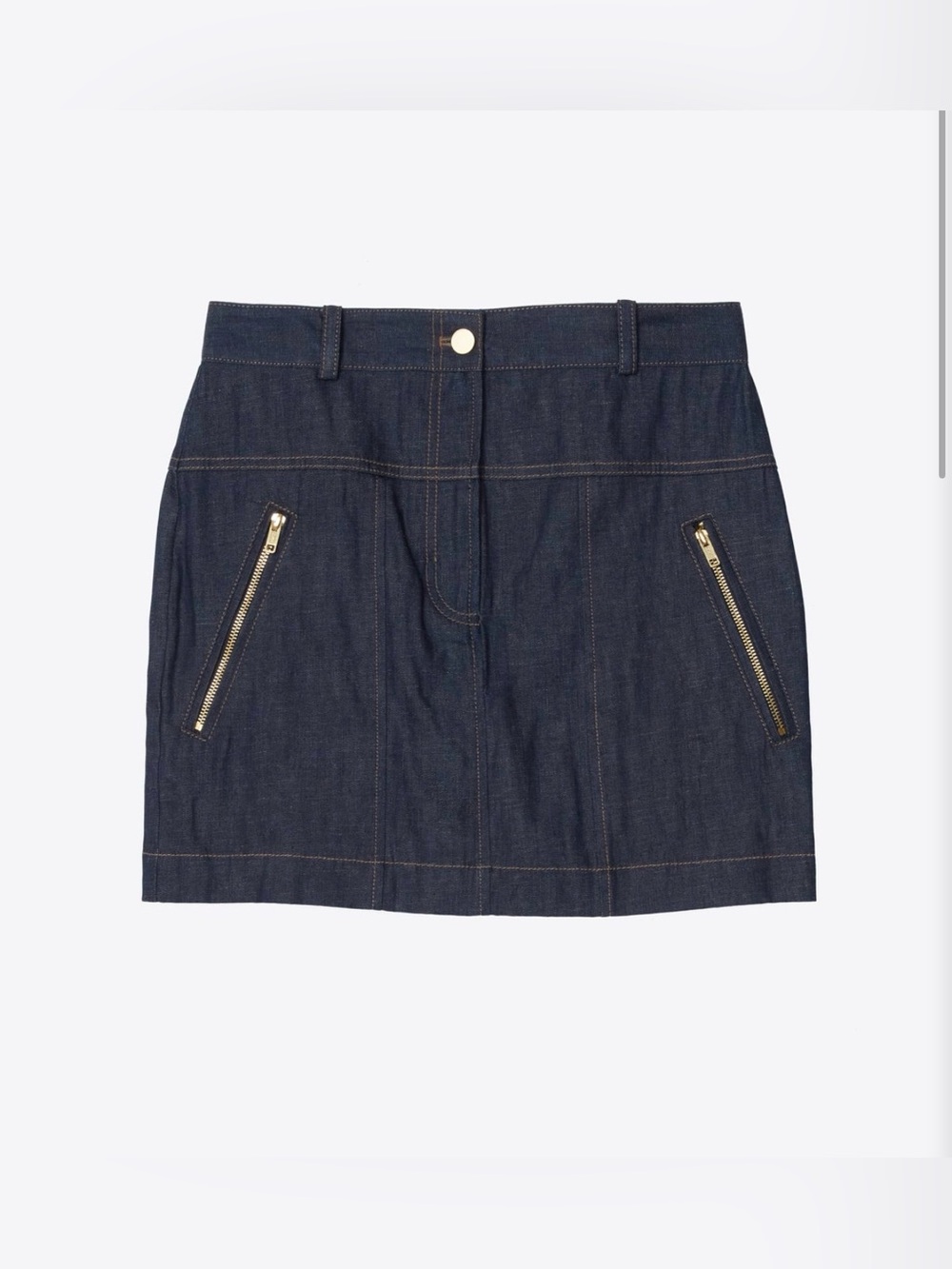 3.1 Phillip Lim Linen Denim Mini Skirt